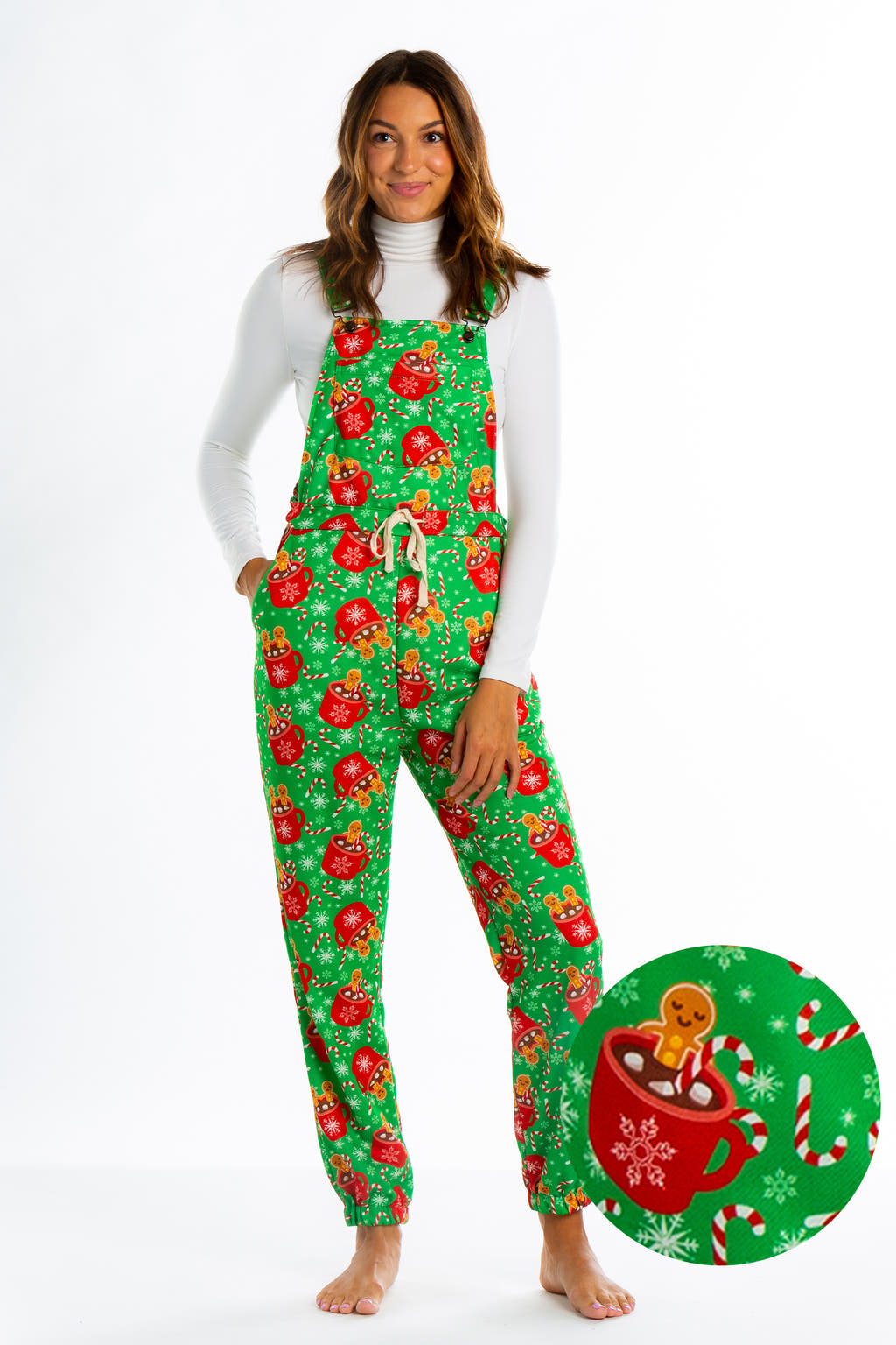 The Hot Cocoa-cuzzi | Womens Gingerbread Pajamaralls®