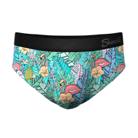 The Hot Tropic | Tropical Flamingo Ball Hammock® Underwear Briefs