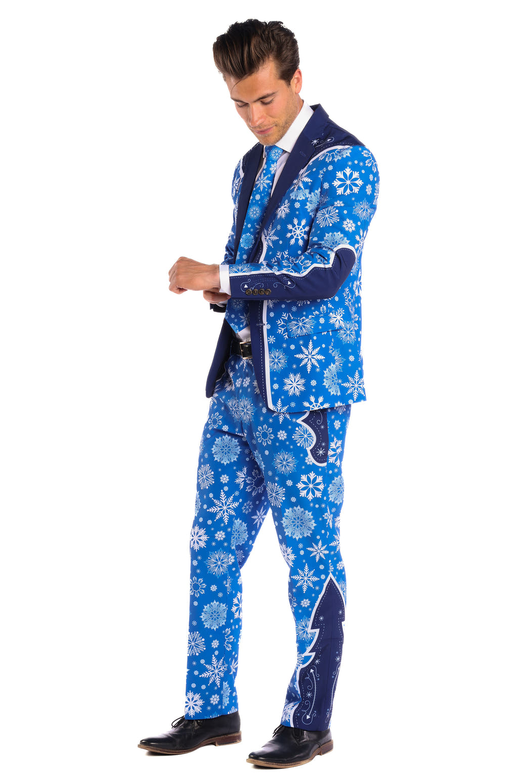 The Ice Never Melts | Blue Snowflake Christmas Suit