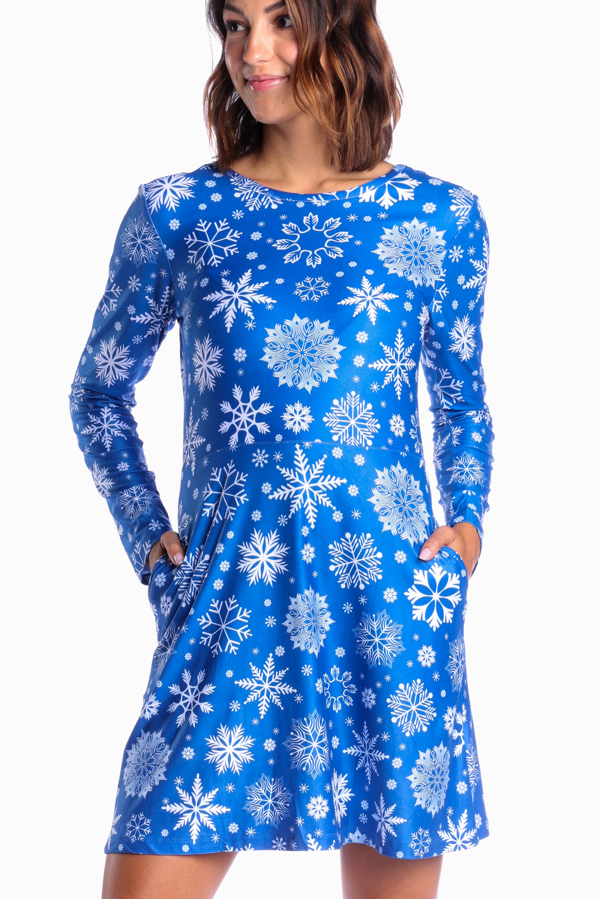 IceDress Figure Skating Dress-Thermal - Snowflake (25% OFF, Mint