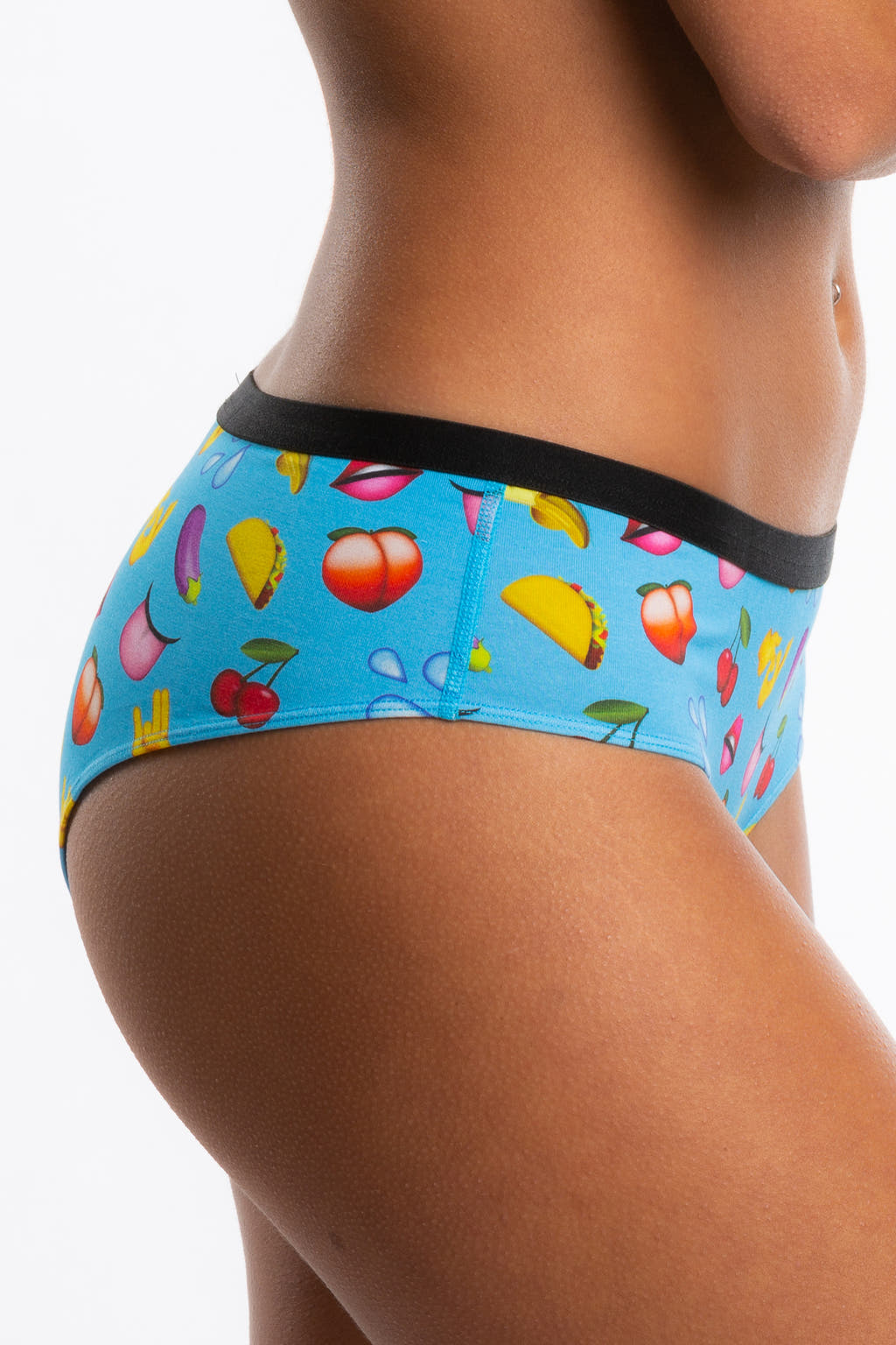 light blue emoji cheeky underwear