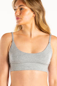 The Intramural Champ | Heather Grey Strappy Bralette