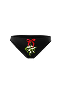 Black Mistletoe Comfy Bikini Undies