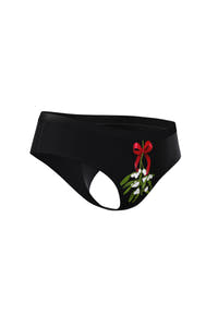 Black Mistletoe Cheeky Panties