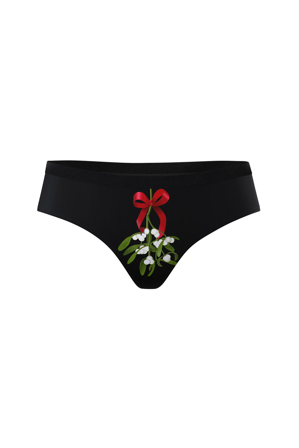 Silky Smooth Christmas Mistletoe Kiss Cheeky Undies