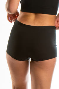 Silky Smooth Black Holiday Boyshort Underwear