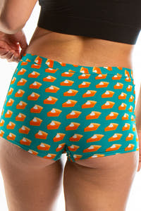 Thanksgiving Pumpkin Pie Slices Boyshort Panties