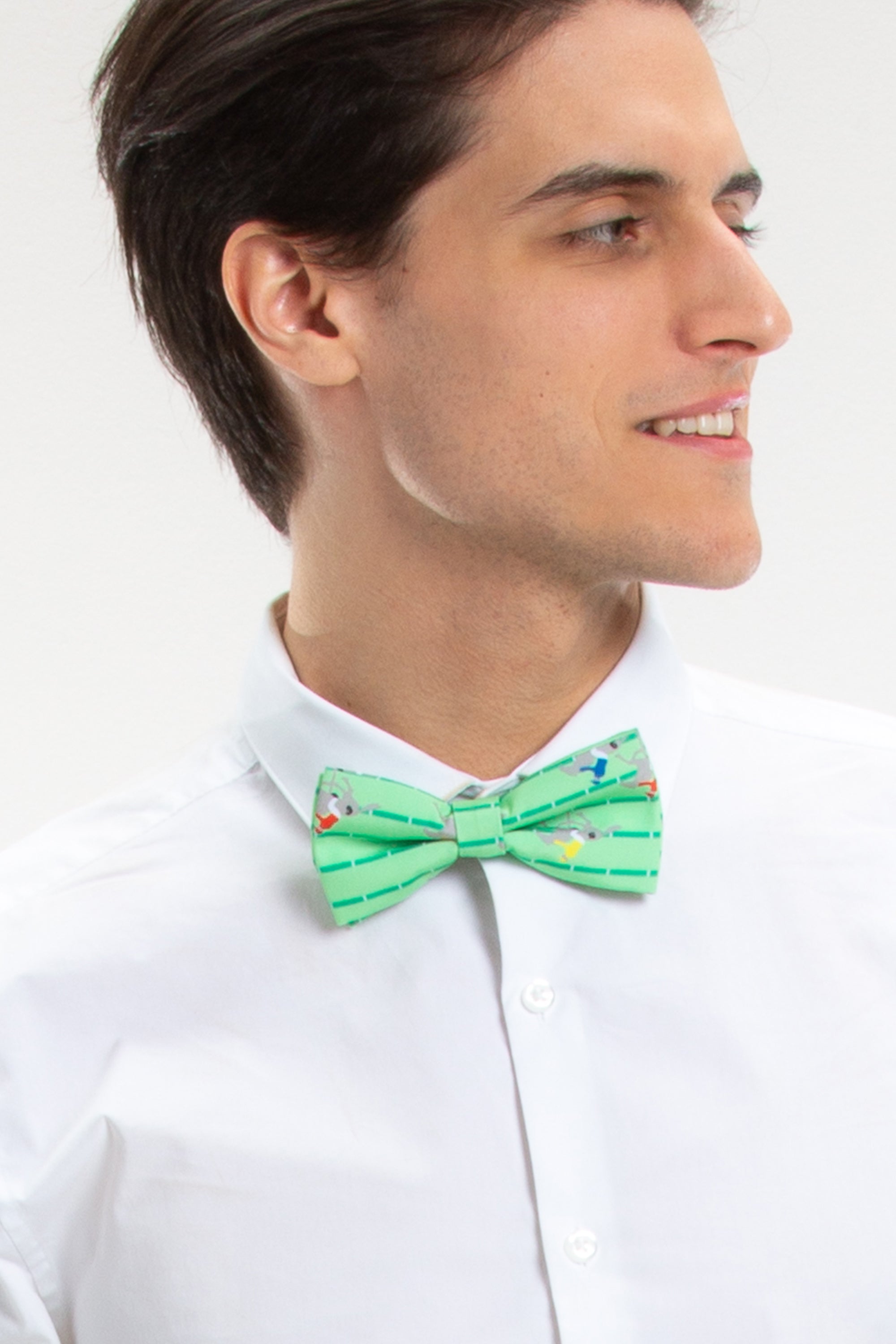 Shinesty Men's The Louisville Derby Horse Racing Stripe Bow Tie