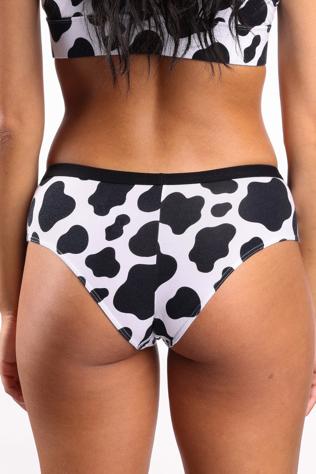 Cheeky cow print underwear