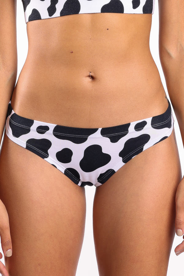 The Milk Me | Cow Print Modal Bikini Underwear