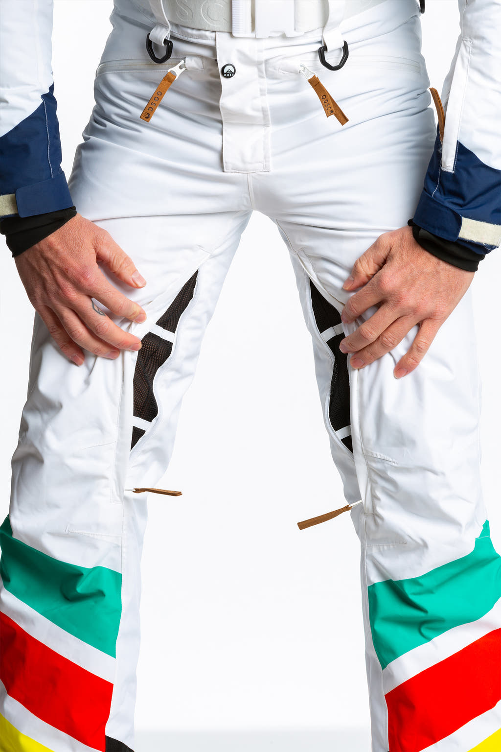 Breathable Thigh Leg Vents Zippers Ski Gear