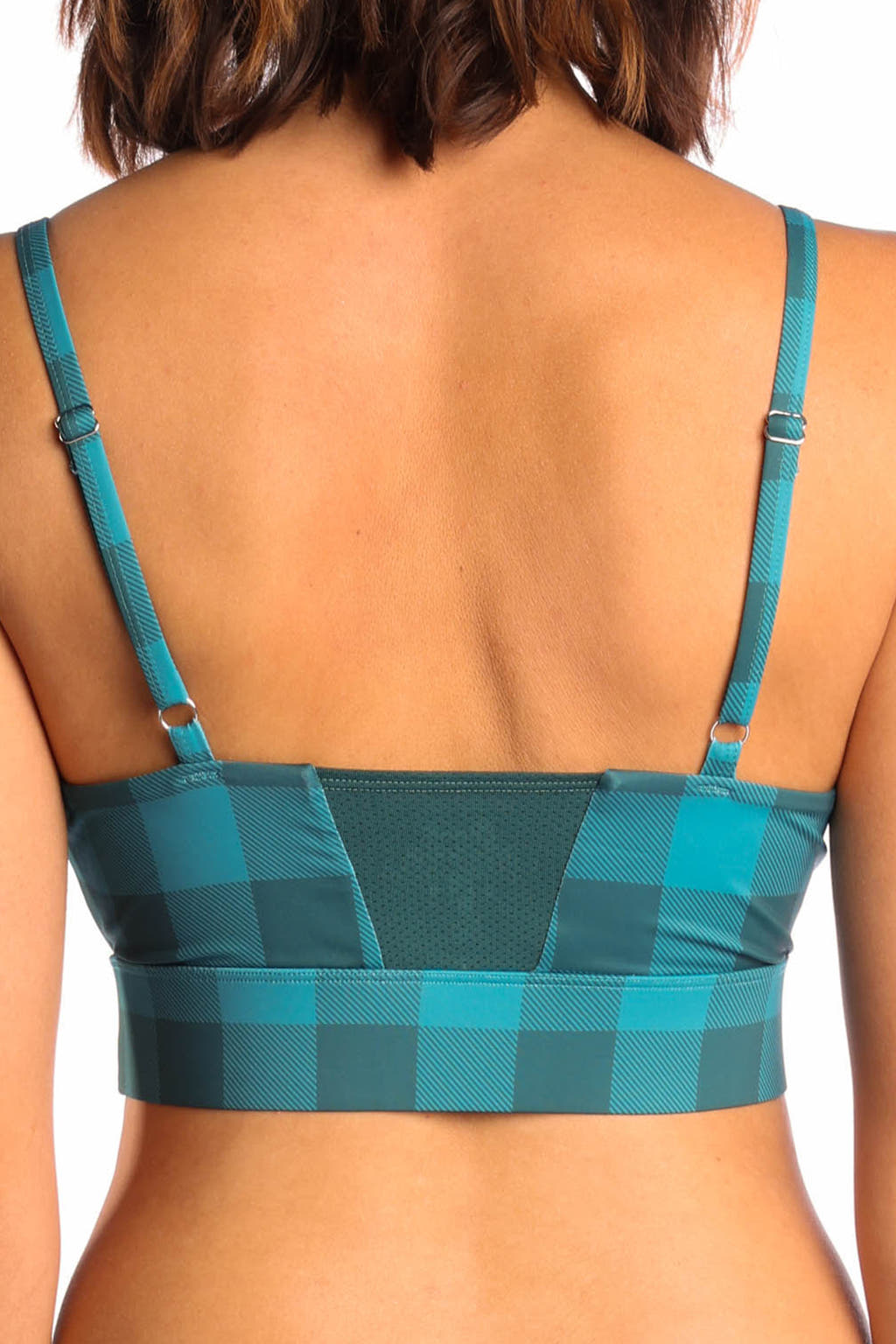 plaid and simple cooling bralette