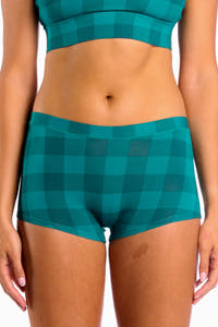 The Plaid And Simple | Green Buffalo Check Modal Boyshort Underwear