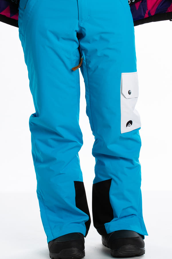 Pond Skimmer Bright Blue Retro Ski Pants