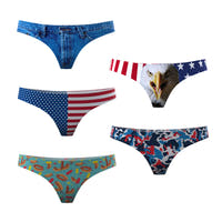 Stylish american themed thong