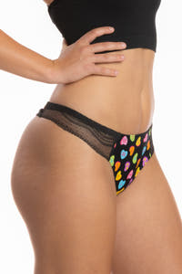Colorful candy lace thong