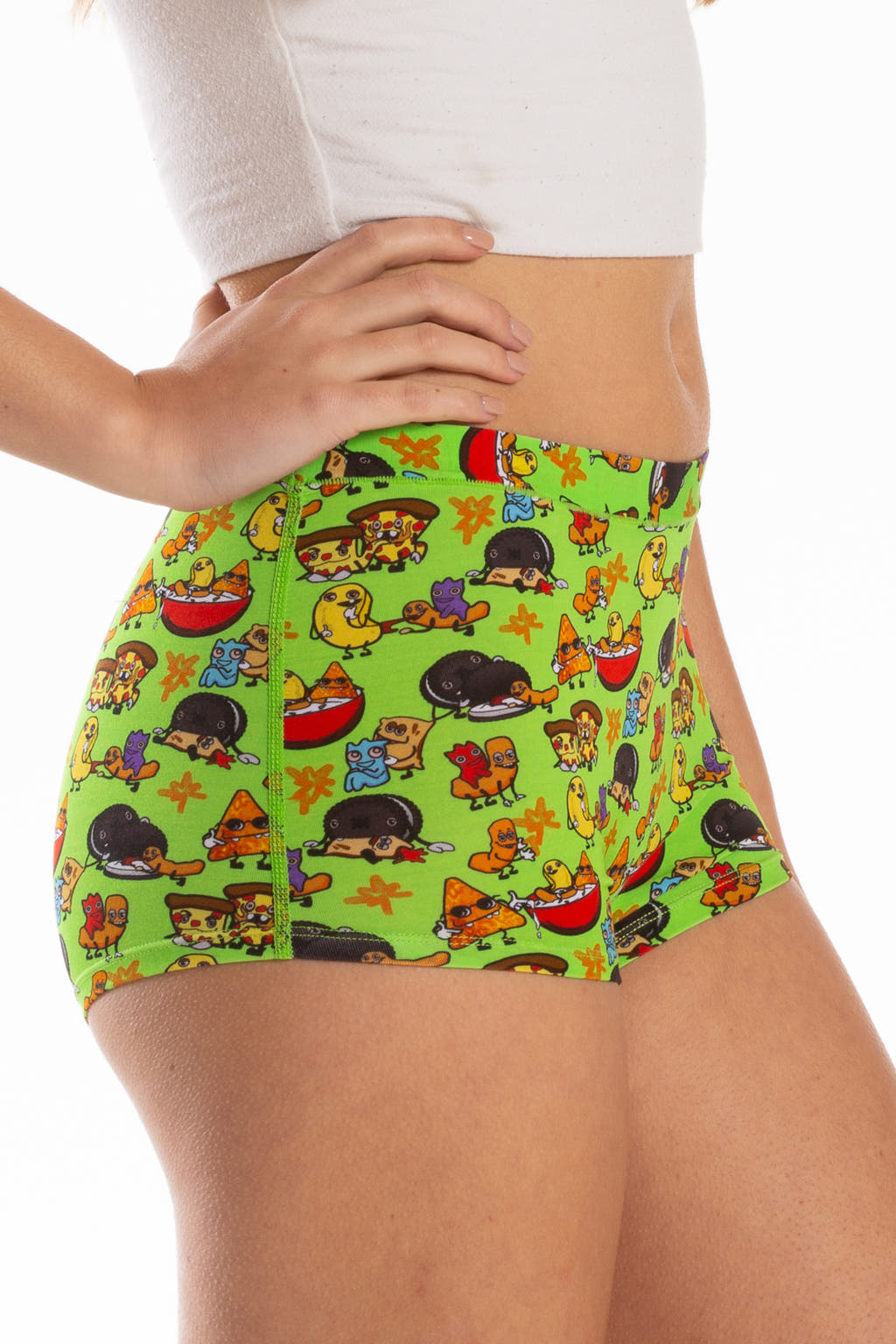 green junk food modal boyshort underwear