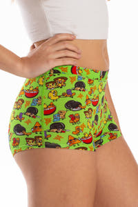 green junk food modal boyshort underwear