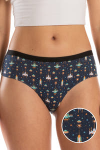 The Space Commando | Spaceship Print Cheeky Underwear