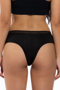 womens midnight lace cheeky undies