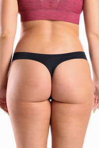 Stylish black cooling thong