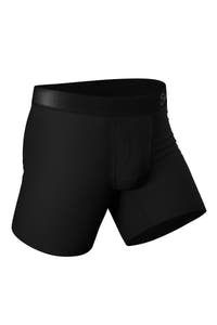 mens solid black underwear