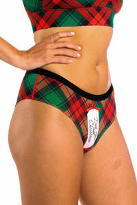 Checkered red and green underwear