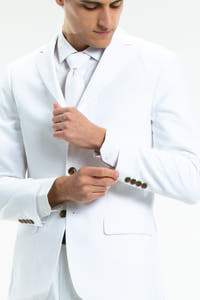 comfy white madison blazer