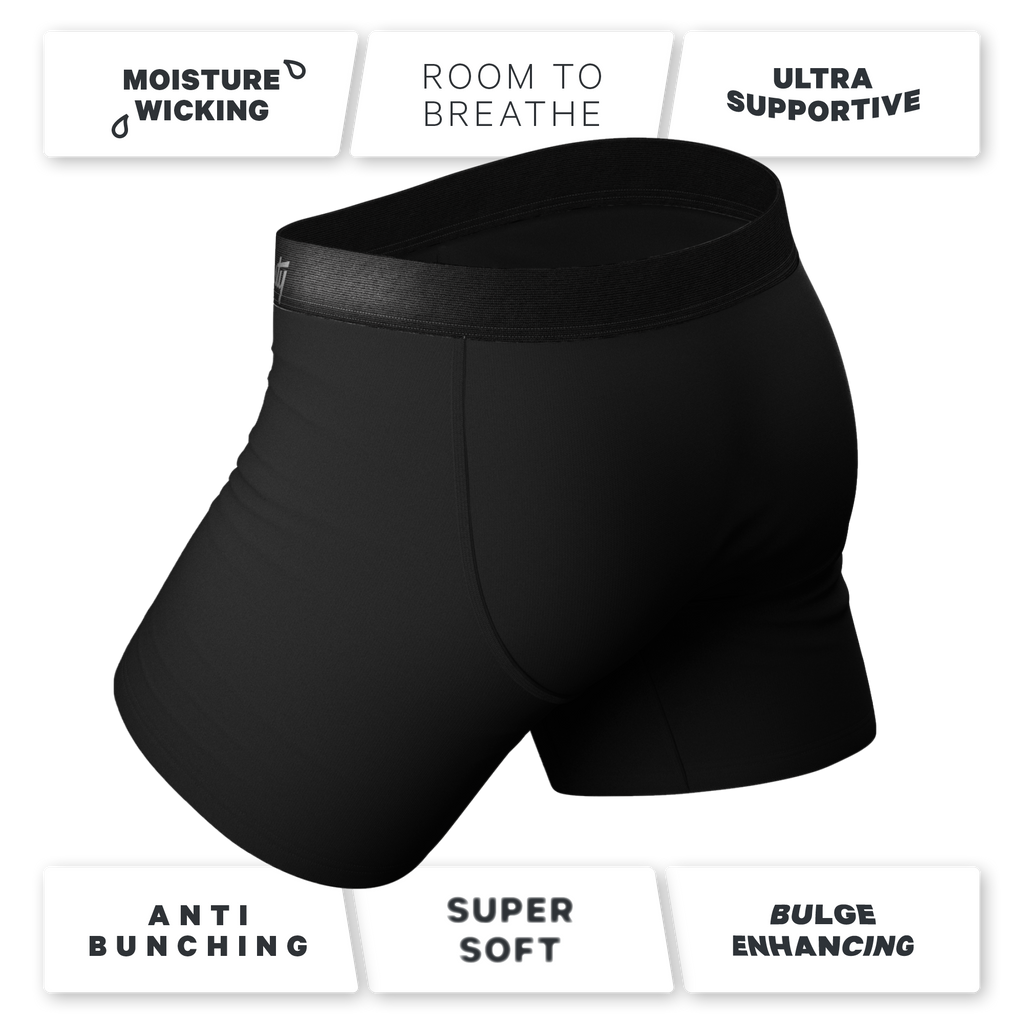 Black Ball Hammock® Pouch Underwear for intense situations, featuring ultra-soft MicroModal material and concealed carry pouch for your glock.