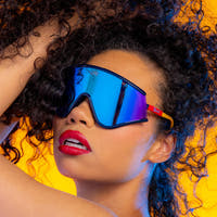 The Powerhouse | Blue Polarized Retro Macho Sunglasses