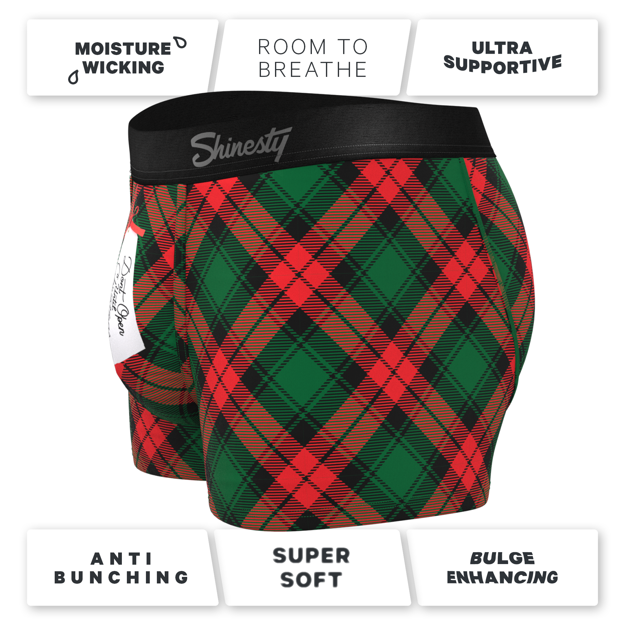 Shinesty® The Under The Mantle Stretch Boxer Briefs - Men's Boxers in Red