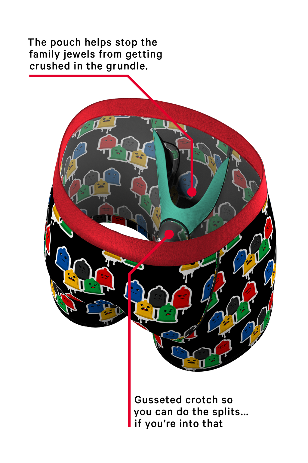 Colorful condom ball hammock