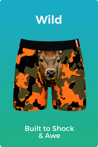 Mens Ball Hammock Wild Deer Boxer Briefs