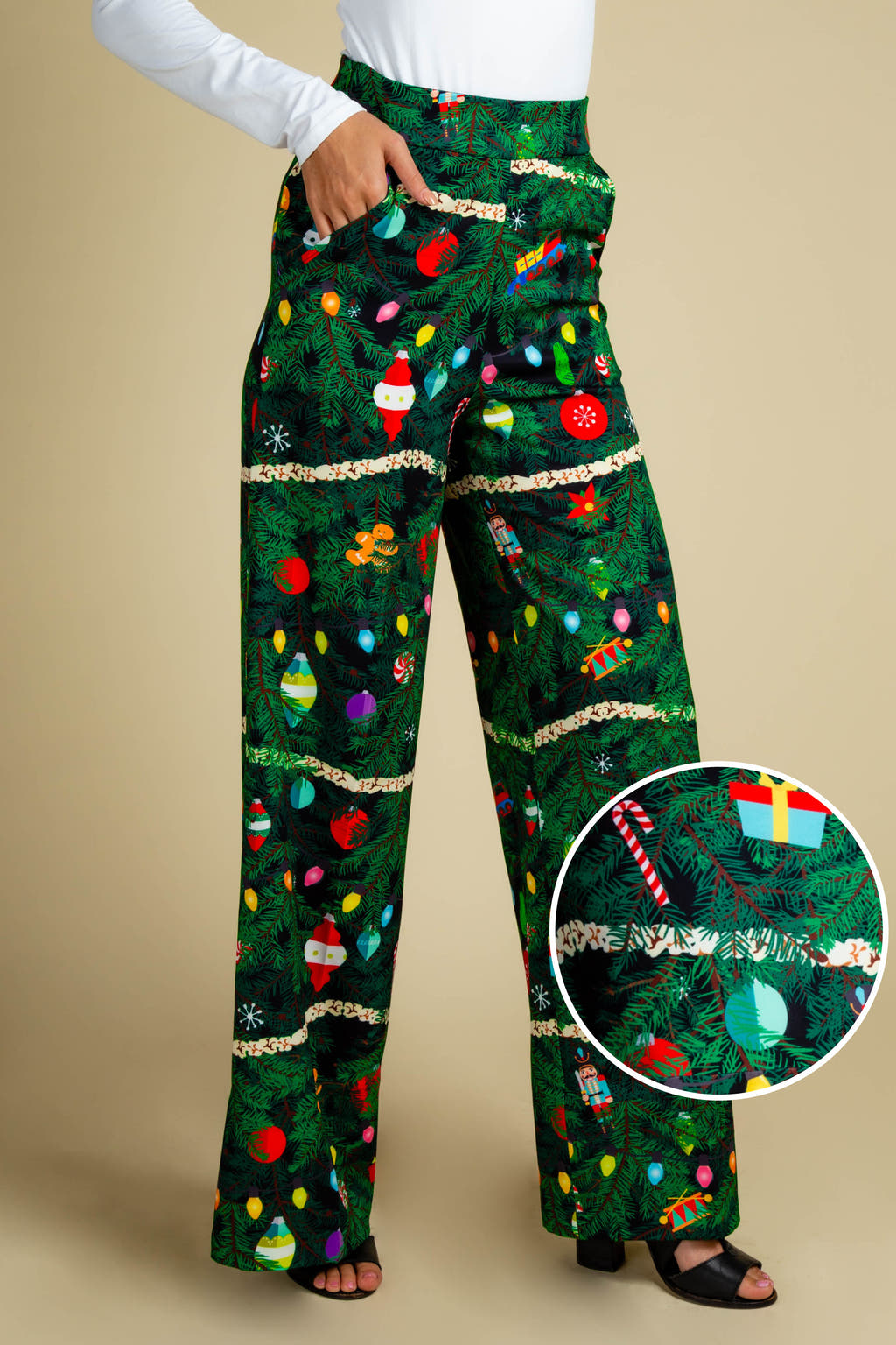 The Christmas Tree Camo | Womens Christmas Tree Print Pant