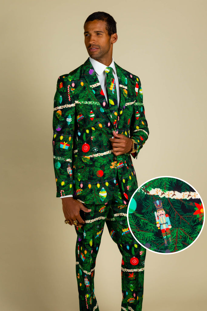 Men's Christmas Tree Pattern Suit The Christmas Tree Camo