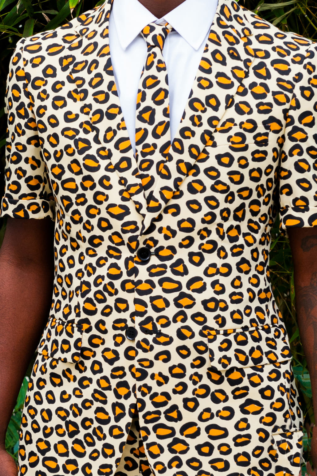 Leopard Print Jungle Cat Summer Suit 