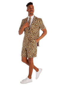 leopard mens suit