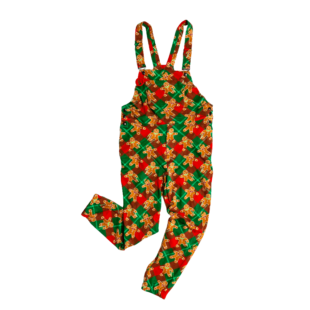 Christmas Gingerbread Pajamaralls for Men