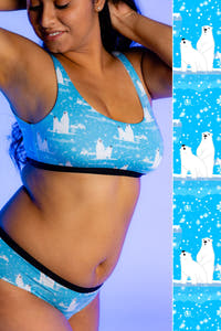 Polar Bear print bralette