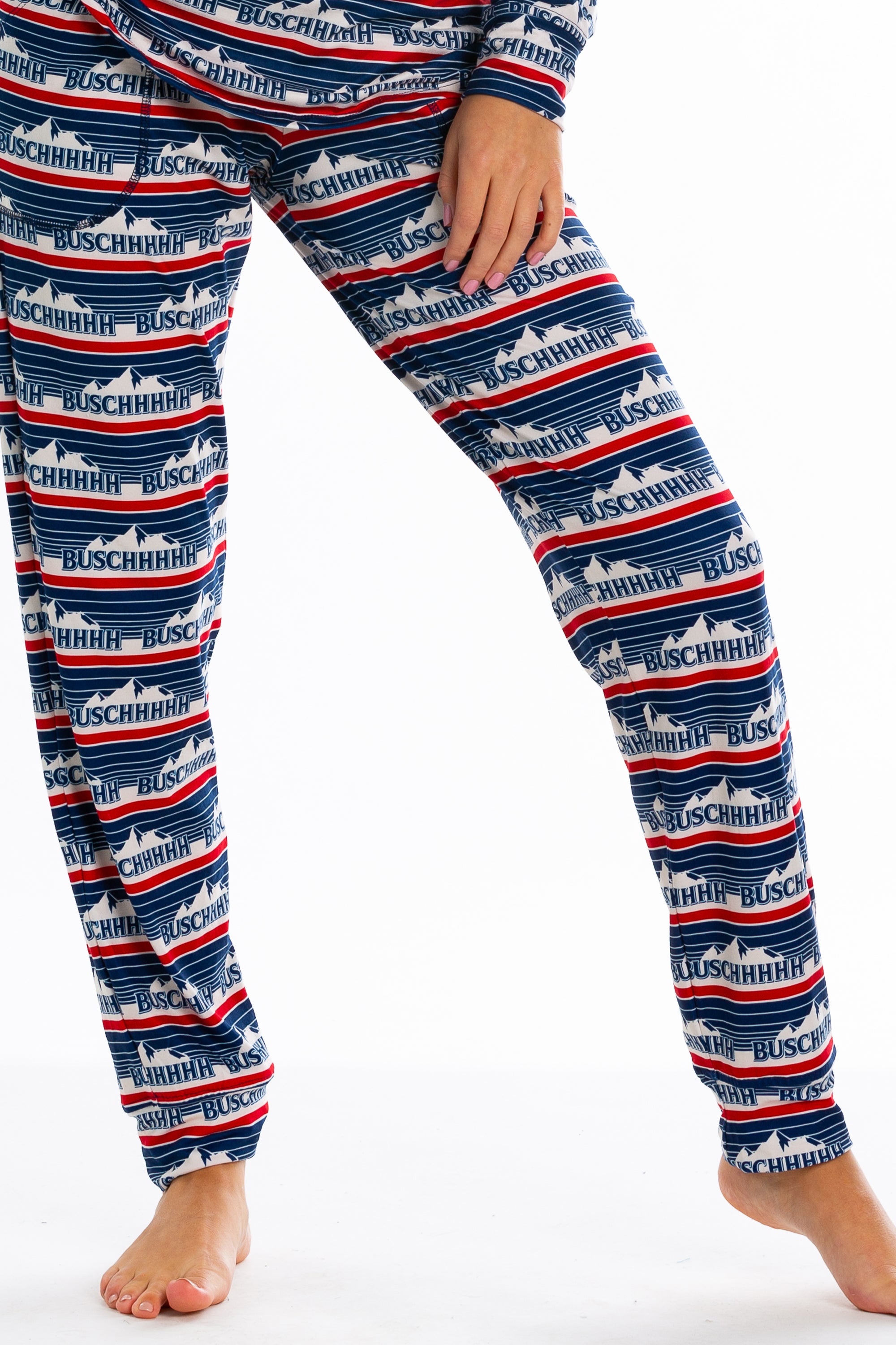 Womens Retro Busch Adult Pajama Bottoms