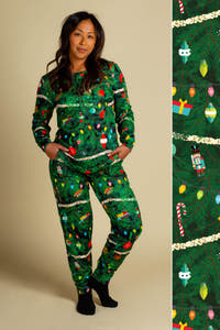 Women's Christmas Tree Print PJ Pants