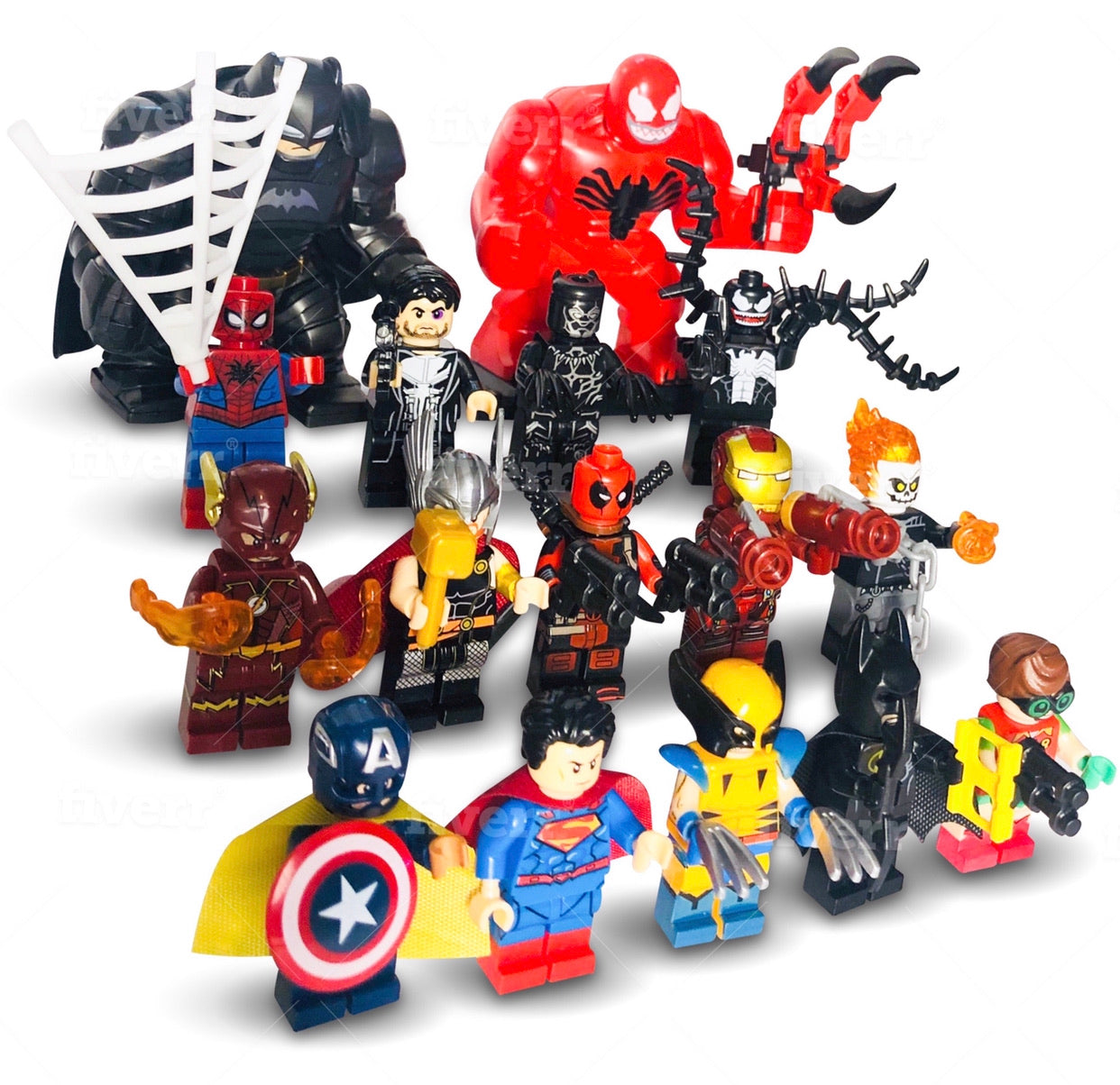 custom lego marvel minifigures for sale