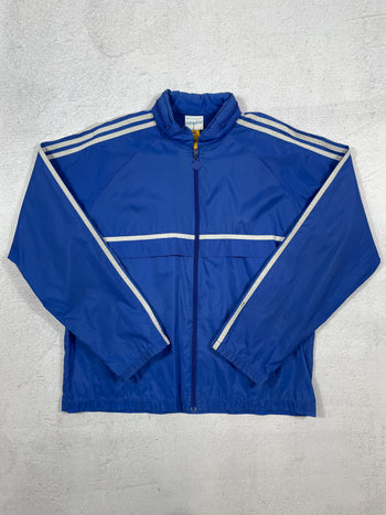 ADIDAS Veste Vintage 90s Intérieur Doublé Bleu Blanc Marseille OM Sport  Foot Training Homme - Gabba Vintage