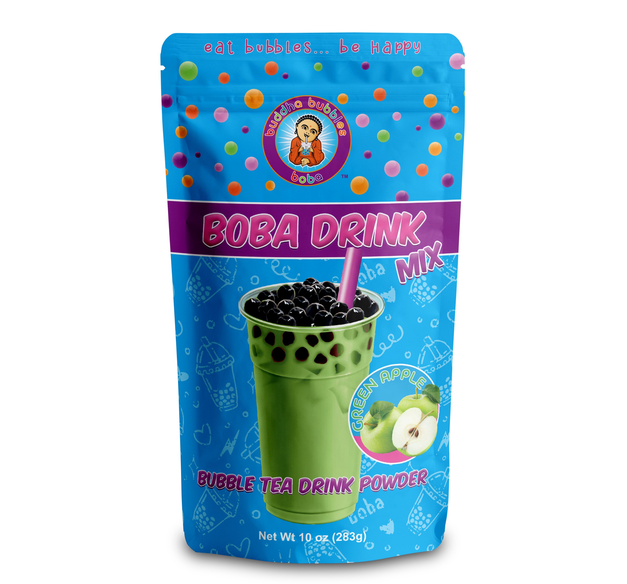 10oz SOUR GREEN APPLE Boba / Bubble Tea Powder Drink Mix 