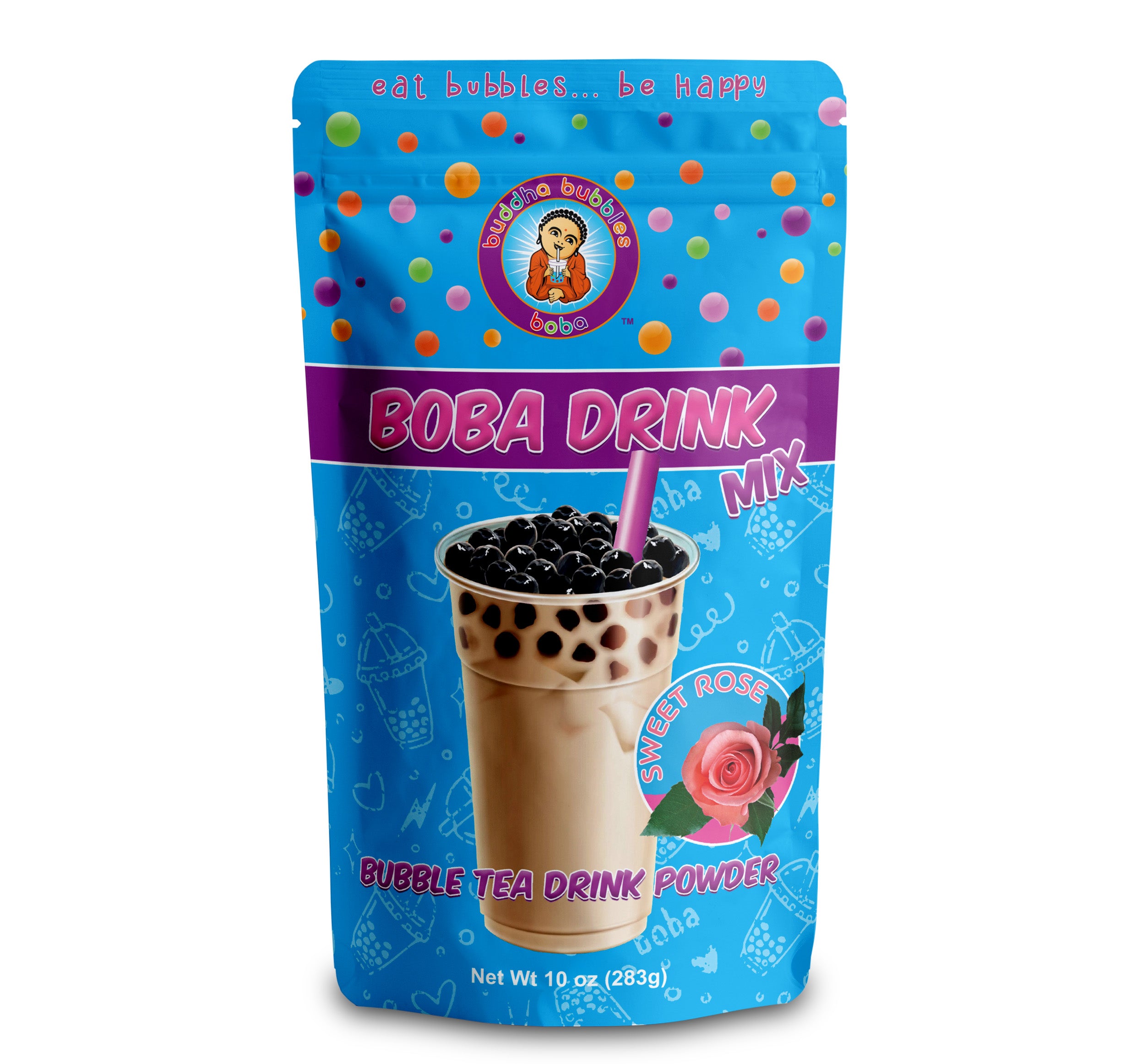 10oz SWEET ROSE Boba / Bubble Tea Drink Mix Powder-Buddha Bubbles Boba Inc.