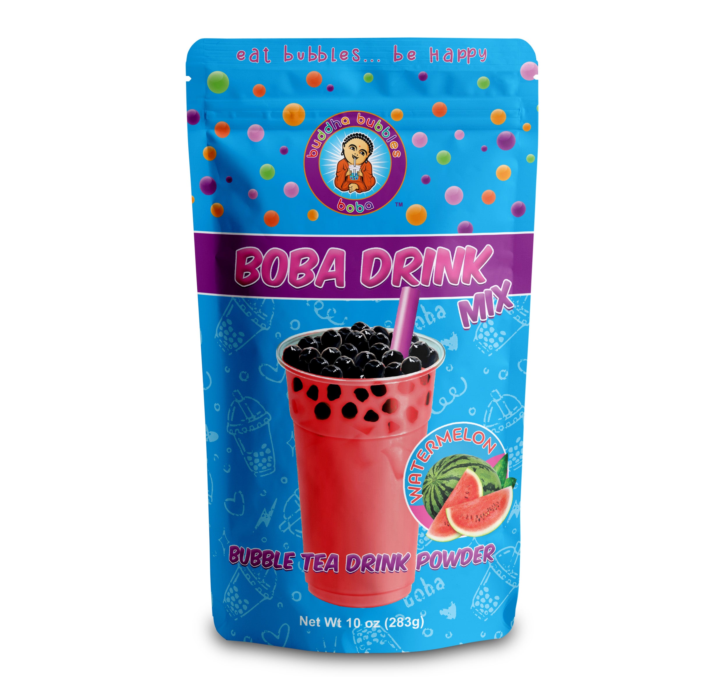 10oz Watermelon Bubble Boba Tea Drink Mix Powder