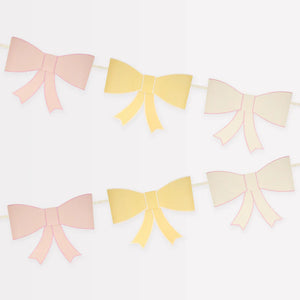 3D Paper Bow Garland - The Pink Paisley