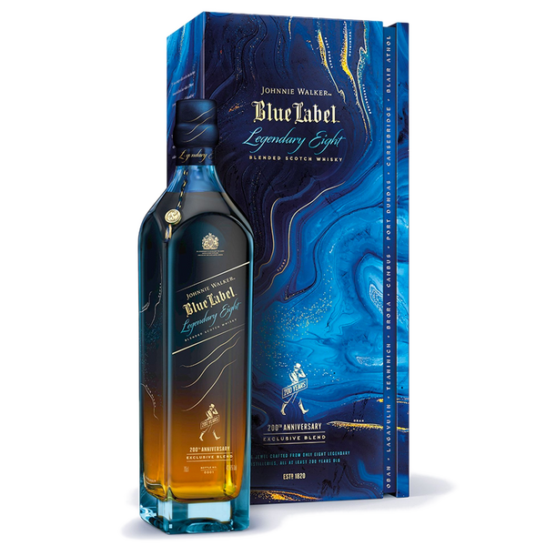 Oficiales Ver a través de policía Johnnie Walker Legendary Eight 200th Anniversary Blue Label Scotch Whisky