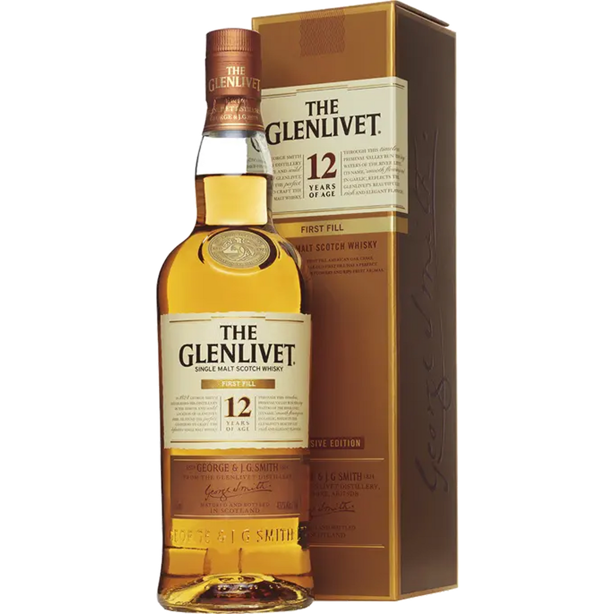 Whisky écossais Single Malt The Glenlivet 18 ans d'âge