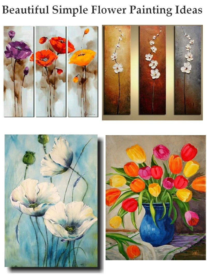 45+ Easy Flower Painting Ideas For Beginners - Buzz Hippy